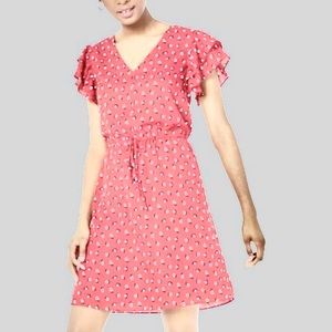 NWT pink dress with black & white polka dot dress